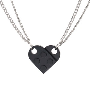 Nuevo collar AliExpress Hip Hop amor bloque de construcción colgante collar - Product Image 5