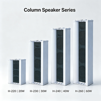 Haut-parleur colonne mural PA 20W 30W 40W 60W pour hôtels, centres commerciaux et systèmes audio professionnels
