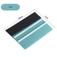 LumaView Raclette en plastique blanc avec raclette en feutre double face pour film vinyle 10x7cm, ajustement universel pour covering automobile, film teinté et graphiques