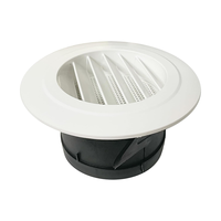 Diffuseur de plafond d'air rond en ABS avec moustiquaire intégrée Mes pour évents HVAC