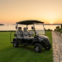 Voiturette de golf électrique personnalisable printemps, buggy tout-terrain, batterie lithium, capacité de montée 25 %, vitesse 30-50 km/h, autonomie 90 km, 3-4 places