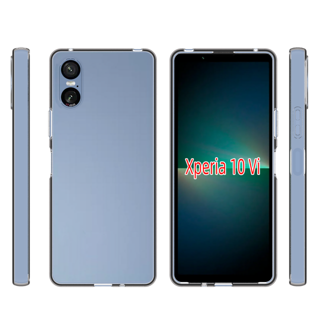 Transparent Clear Slim Thin Tpu Cover Case Soft for Sony Xperia 10 VI IV