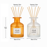 Diffuseur de parfum d'ambiance personnalisé LF, 130 ml, lot de 2, pour la maison, aromathérapie, cadeau pour le salon, la chambre à coucher, décoration