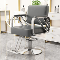 Vente en gros de chaise de styliste rotative inclinable en cuir PU pour salon de beauté pivotant pour la coupe de cheveux Styling gratuit