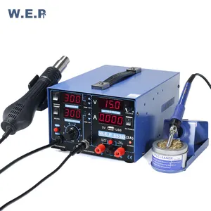 ESD safe electronic rework soldering station WEP 853DUSB2A 30V power supply