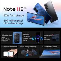 Nouveau téléphone portable Xiaomi Redmi Note 11E ProLED avec écran 120Hz de 6,67 pouces, batterie 5000 mAh et chargeur rapide haute puissance