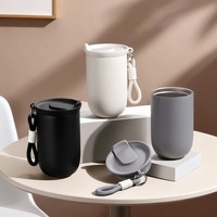 NOUVEAU 2026 – Gobelet isotherme portable en acier inoxydable, réutilisable, écologique, 250/380 ml, avec poignée, idéal pour le camping