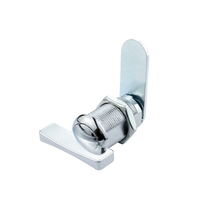 Serrure à came sans clé en alliage de zinc durable, antivol, pour boîtier électrique, tiroir de meuble, chromée, à quart de tour, installation facile