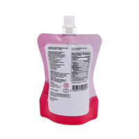 Boisson lactée enrichie en vitamine C au litchi et au konjac, en pochette à bec verseur, avec bouchon à ouverture facile, stérilisée UHT, pour animaux de compagnie