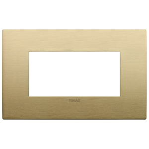 Plaque en laiton brossé Vimar 15x9,6 cm pour accessoires de câblage - Product Image 1