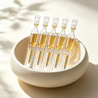 2ml 5ml Perawatan Kulit Anti-Penuaan Pemutih Serum Asam Hialuronat Cair Mini untuk Wajah dan Tubuh Set Botol Ampul Kosong