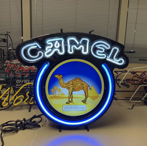 Letras LED de Neón Falsas para Exteriores, Letrero Personalizado para Negocios y Tiendas, Iluminación para Fachadas, 50x50x10cm, Modelo 0001, Cigarrillos <span class=keywords><strong>Camel</strong></span>, Tabaco - Product Image 1