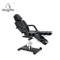 Chaise de tatouage hydraulique réglable au design moderne avec accoudoirs, livraison gratuite aux États-Unis