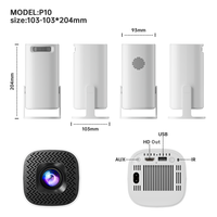 Nouveautés 2025 Prix Usine Mini Projecteur Portable 4K 5G Sans Fil avec App Market Android 11 OS WIFI 3D P30 pour Jeux