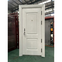 Puerta de Seguridad de Acero con Sistema de Cierre Multipunto, Acero Galvanizado de Alta Resistencia para Puerta Principal de Villa, Antirrobo