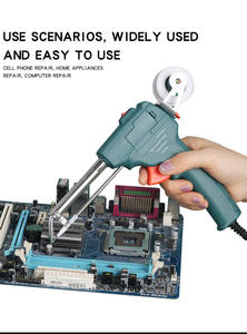 Kit de soldador eléctrico de 60W, alimentación automática de <span class=keywords><strong>estaño</strong></span>, soldador en caliente externo, estación de soldadura, herramientas de 5 piezas, reparación de placa de circuito - Product Image 4