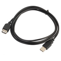 Cable de Extensión USB 2.0 SYONG, USB A Macho a USB A Hembra, AM a AF, Negro (4.92 Pies/1.5M) para PC, Cámara, Unidad Flash