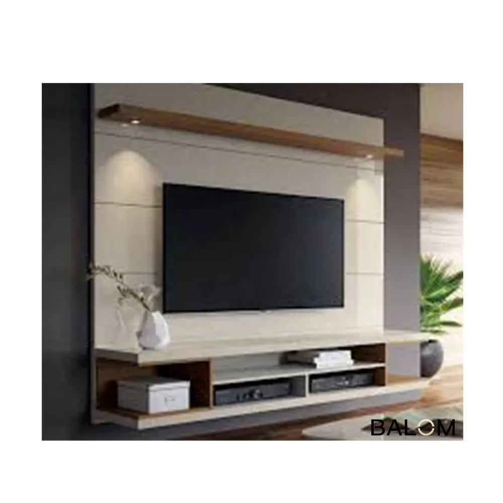 خزانات تلفاز BALOM خشبية عصرية بتصميم حديث في غرفة المعيشة