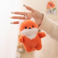 Porte-clés en peluche animaux mignons et doux : Panda, Renard, Éléphant, Singe, Lapin, Chat, Cochon, Souris, Dinosaure – Breloques de sac et cadeaux