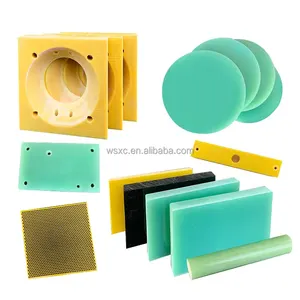 Hoja laminada de epoxi FR4 amarillo G10 Placa de epoxi verde Material de aislamiento Tablero de fibra de vidrio para batería de bricolaje