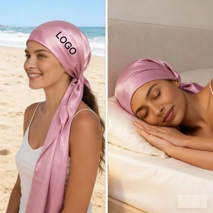 Gorro de satén dos en uno <span class=keywords><strong>para</strong></span> rizar el cabello, gorro de <span class=keywords><strong>dormir</strong></span>/baño <span class=keywords><strong>para</strong></span> mujer, estilo étnico, ajustable, <span class=keywords><strong>para</strong></span> las cuatro estaciones, herramienta <span class=keywords><strong>para</strong></span> el cabello - Product Image 1