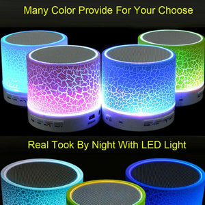 Mini haut-parleur portable sans fil BT d'usine prix bon marché BT V5.0 haut-parleur portable sans fil avec lumière LED RVB mains libres extérieur - Product Image 4