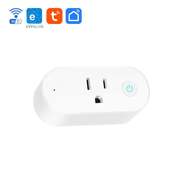 FY12 US Smart Plug Ewelink WiFi (10A/16A) with Flip Design OLED Display Energy Monitor & Timer Switch for Household Use