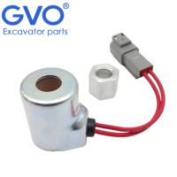 Bobine d'électrovanne GVO 6717706 pour machines de construction S220 S300 A220 A300 T190 T250 763 773 853 863 963 – Pièces de rechange
