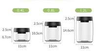 Bocal à café sous vide Thankhot, haute qualité, bon prix, en verre, hermétique, grande capacité, récipients de stockage pour farine et aliments