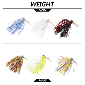 Buena calidad <span class=keywords><strong>JSM</strong></span> 6 unids/set faldas de cebo giratorio coloridas de goma con atractivo Material de falda de goma - Product Image 4