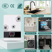 Chauffe-eau électrique sans réservoir en gros SL-X1-60 en acier inoxydable avec affichage LED mural pour douche instantanée à domicile et salle de bain
