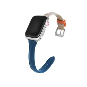 CM Slim Original Cow Leather Loop Armband Gürtel band für Apple Watch 38/40/41mm 42/44/45mm