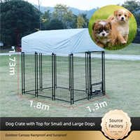 Vente en gros de cages modulaires d'extérieur en métal soudé, enclos pour animaux de compagnie de grande et moyenne taille, fournisseur d'usine