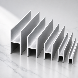 Profilé d'extrusion en aluminium en forme de H, finition usine, léger, résistant à la corrosion, matériau de construction pour portes et fenêtres - Product Image 3