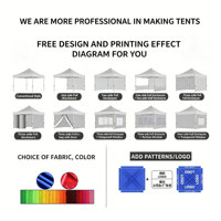 Carpa Plegable Canopy Pop de 3x6m con Logotipo Personalizado Impreso, Impermeable y Resistente, para Ferias Comerciales, Eventos Deportivos y Uso en Todas las Estaciones