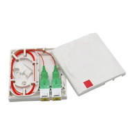 Boîtier PTO 1FO 2FO, Etc. Prise Terminale Optique Rouge Pigtail SC/APC Fibre 1 Cœur, Kit Fibre Optique SFR