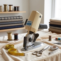 Machine à découper portable modèle RC-100, machine à coudre pour vêtements, facile à utiliser avec fonction de découpe de tissus