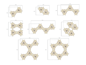 Tentes de glamping de luxe solaires quatre saisons pour 300 personnes, flexibles et combinables, pour activités professionnelles, loisirs, plage et désert - Product Image 6