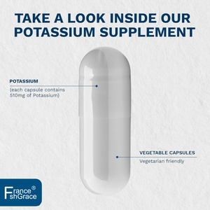 Extrait de potassium végétal personnalisé à base de plantes pour soutenir la santé musculaire, cérébrale et osseuse – 240 capsules de potassium - Product Image 3