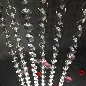 14mm Acrylic Crystal Octagon Bead <b>Curtain</b> Wedding/Stage Ceiling Decor Premium Beaded <b>Strings</b> for Doorways & Events - Product Image 3