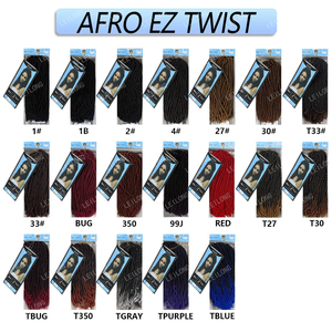 BELEZA TBUG #   Extensiones de Cabello Afro Spring Twist de 10 Pulgadas y 130g, Sintéticas, Rizadas y Elásticas, para Peinados de Crochet, para Mujeres - Product Image 6