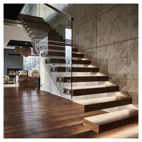 Optima Escalier flottant Rampe simple Escalier plus solide Offre Spéciale Villa Maison Salon Escalier flottant