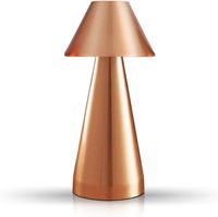 Lampe de table de luxe sans fil TSINYE avec commande tactile lampe de bureau rechargeable à piles 3 couleurs lampe portable à intensité variable