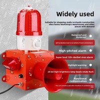 Alarm Sensor Gerak PIR Inframerah 120dB Suara Peringatan Klakson Lampu Deteksi 3-6m Kebun Pertanian Anti-pencurian 12V 220V