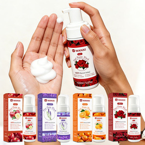 Mousse nettoyante intime à la lavande, pomme et <span class=keywords><strong>rose</strong></span>, très bien cotée, antibactérienne, équilibrée en pH, convient à tous les types <span class=keywords><strong>de</strong></span> peau intime, nettoyage en profondeur, apaisante, hydratante - Product Image 1