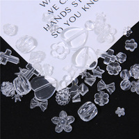 Perles en vrac perles Transparent acrylique étoiles à la main bricolage boucles d'oreilles collier accessoires matériaux ventes directes d'usine