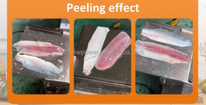 Machine à nettoyer la peau de poisson en acier inoxydable 304, machine à peler la peau de saumon et de pangasius - Product Image 2