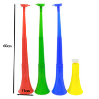 Trompette de stade rétractable en gros, grande taille, 3 sections, pour matchs de football, événements sportifs, fêtes, bruiteur personnalisé en vrac