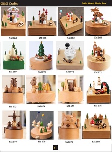 Scatola musicale in legno massello scatola di cartone per uccelli e musica House Box - Product Image 6