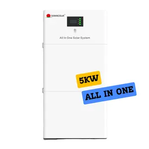 5KW 10KW Lifepo4 Off Grid sistema di energia solare 5000W pannelli di energia solare con 48V 51.2V batterie agli ioni di litio e Inverter ibrido